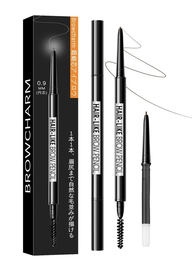 MAVENI Browcharm Microblading Brow Pencil, 0.9mm Fine Tip, Waterproof Eyebrow Pencil, with 1+1 Same Color Refills, Shapes, Defines, Fills, and Contours for Full, Natural-Looking Brows (05 Deep Brown) - Image 1